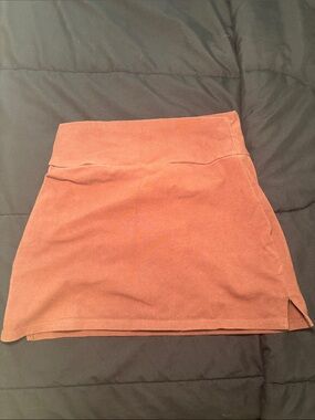 Women's BrownStretch Mini Skirt